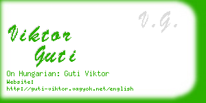 viktor guti business card